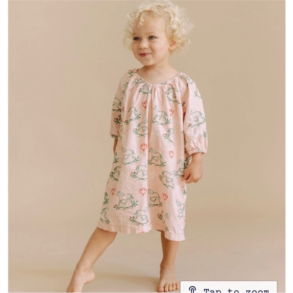 NWOT  La Paloma Girl's
Parker House Dress in Holly
Horse